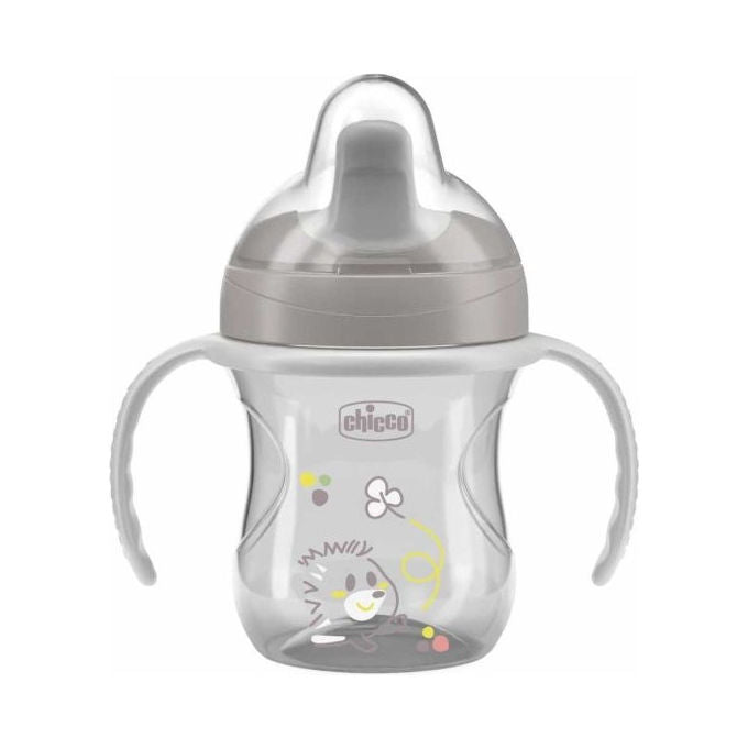 Chicco Tazza Training Antigoccia 6m+ Grigia Ergonomica - Yeppon
