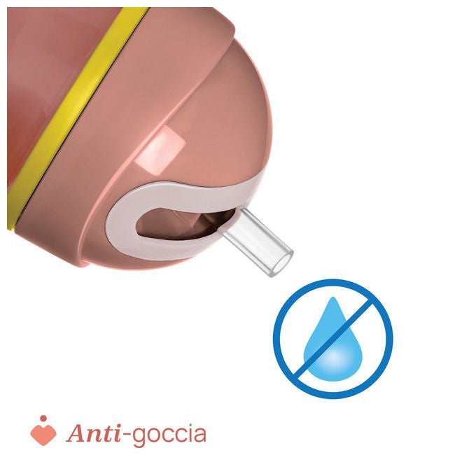 Chicco Tazza Termica Sport Antigoccia con Cannuccia in Silicone 14+ Mesi Rosa