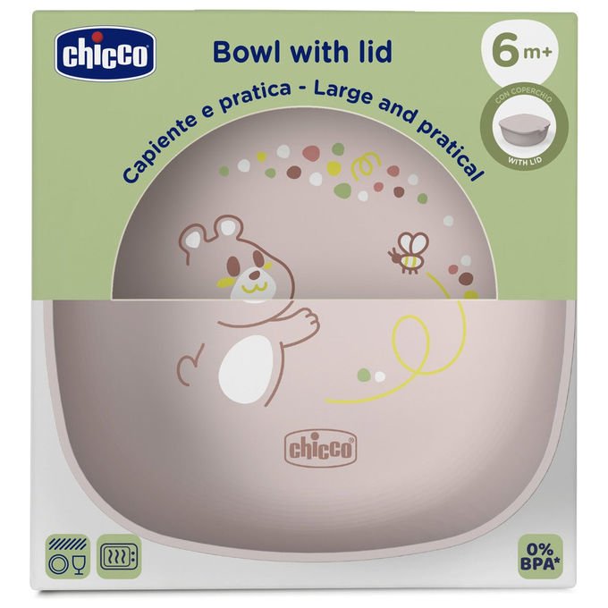 Chicco Ciotola Neonato con Coperchio 6+ Mesi Rosa