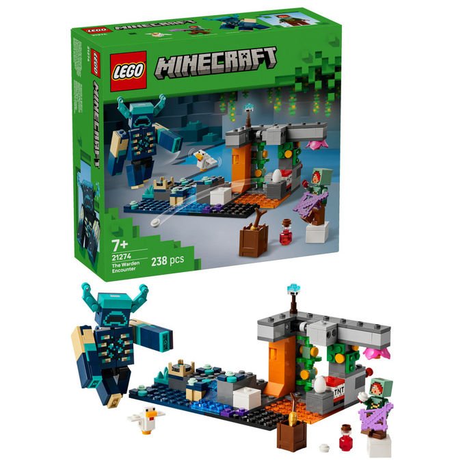 Lego, L'incontro con il Sorvegliante Minecraft, Set costruzioni, 238 Pezzi