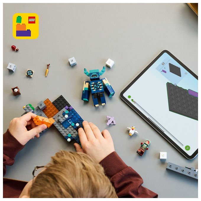 Lego, L'incontro con il Sorvegliante Minecraft, Set costruzioni, 238 Pezzi