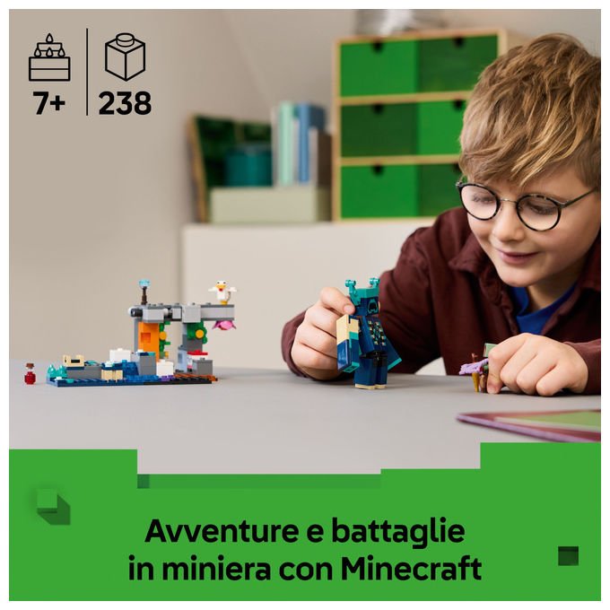 Lego, L'incontro con il Sorvegliante Minecraft, Set costruzioni, 238 Pezzi