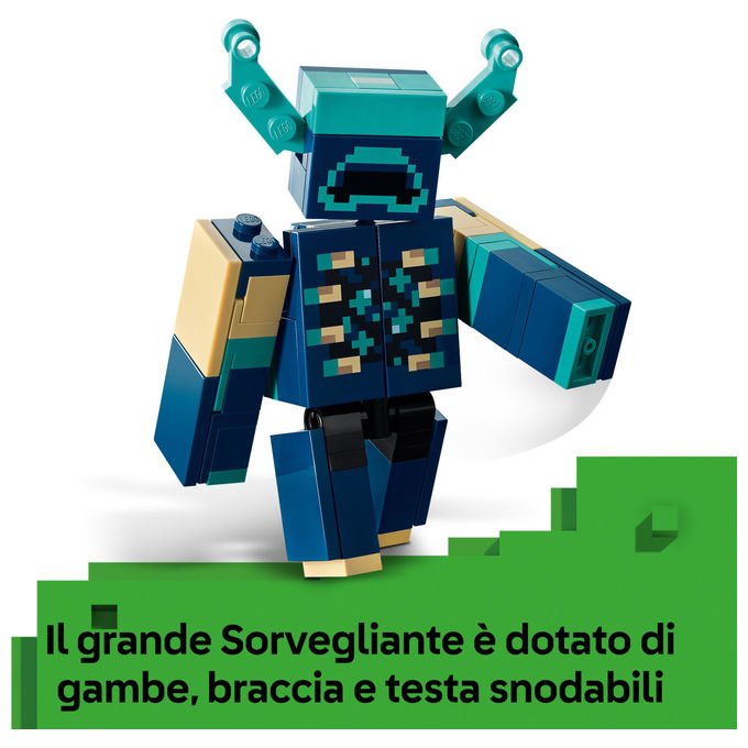 Lego, L'incontro con il Sorvegliante Minecraft, Set costruzioni, 238 Pezzi