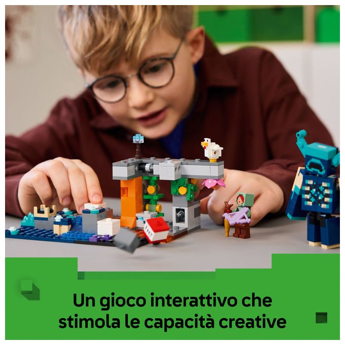 Lego, L'incontro con il Sorvegliante Minecraft, Set costruzioni, 238 Pezzi