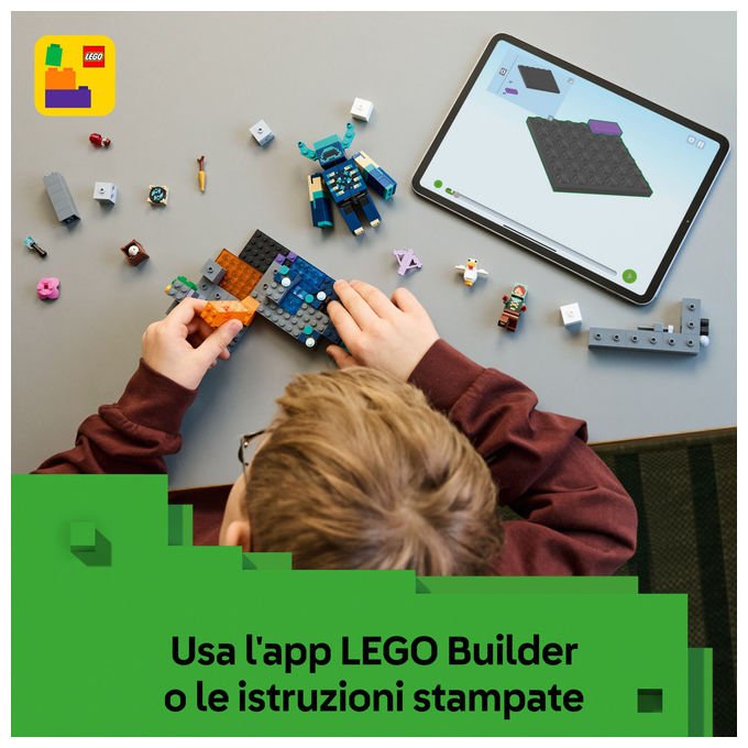 Lego, L'incontro con il Sorvegliante Minecraft, Set costruzioni, 238 Pezzi
