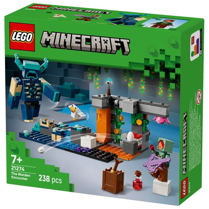 Lego, L'incontro con il Sorvegliante Minecraft, Set costruzioni, 238 Pezzi