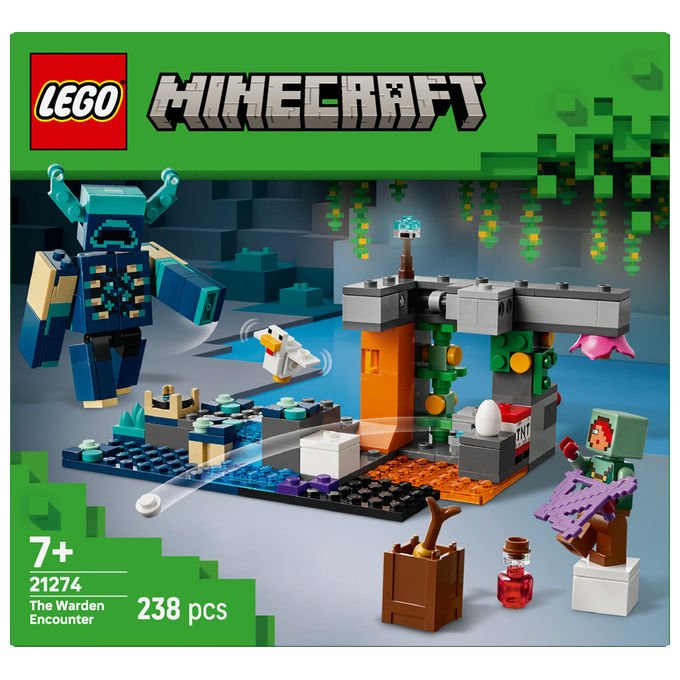 Lego, L'incontro con il Sorvegliante Minecraft, Set costruzioni, 238 Pezzi