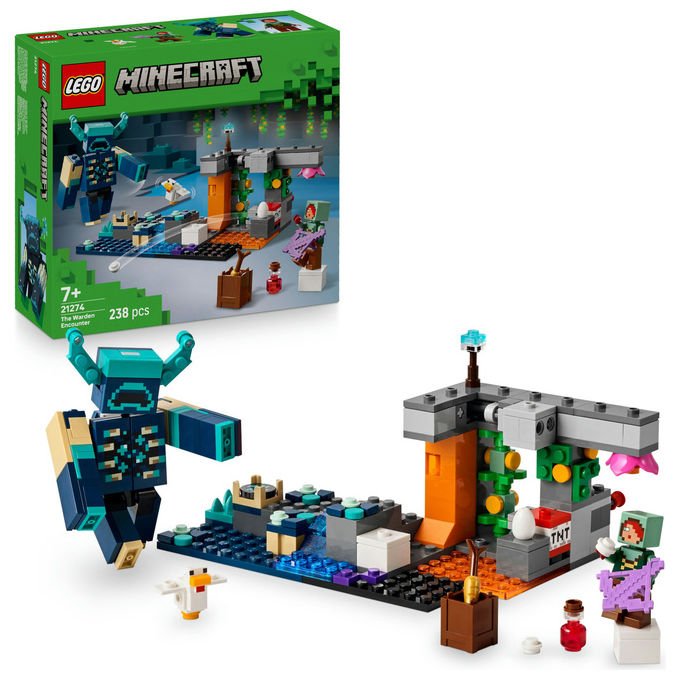 Lego, L'incontro con il Sorvegliante Minecraft, Set costruzioni, 238 Pezzi
