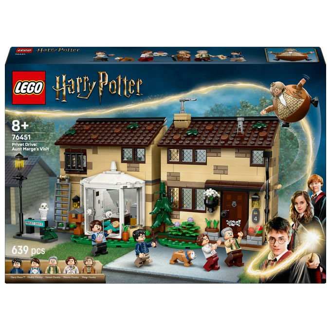 LEGO Harry Potter Privet Drive La Visita di Zia Marge Set Costruzioni 76451