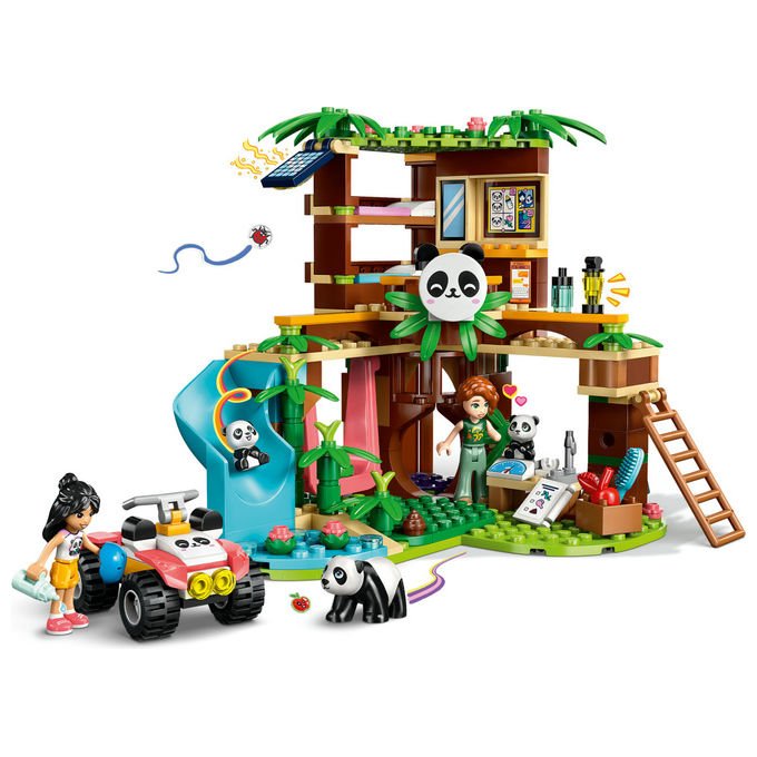 Lego Il Santuario dei Panda 42648 Set Costruzioni con Casa sull'Albero e ATV