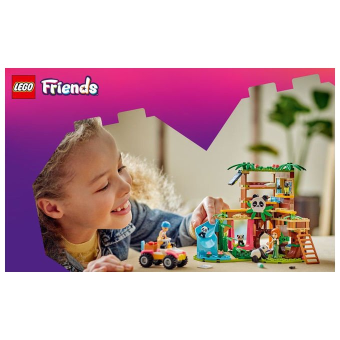 Lego Il Santuario dei Panda 42648 Set Costruzioni con Casa sull'Albero e ATV