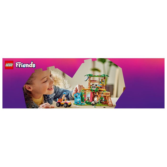 Lego Il Santuario dei Panda 42648 Set Costruzioni con Casa sull'Albero e ATV