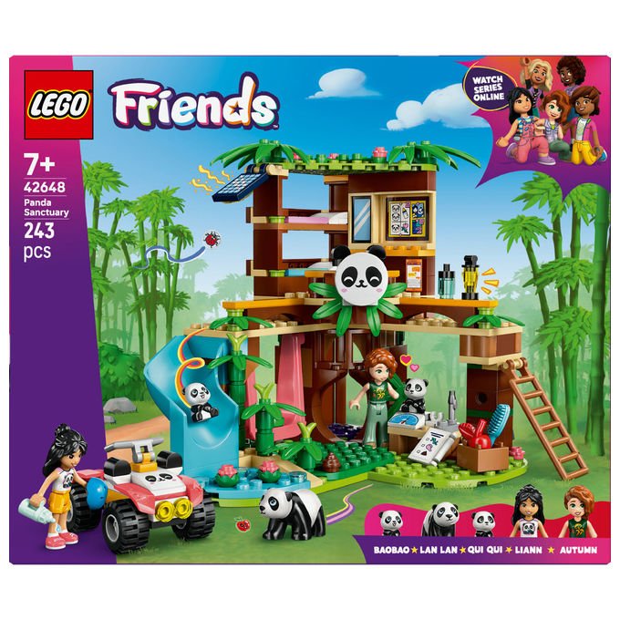 Lego Il Santuario dei Panda 42648 Set Costruzioni con Casa sull'Albero e ATV