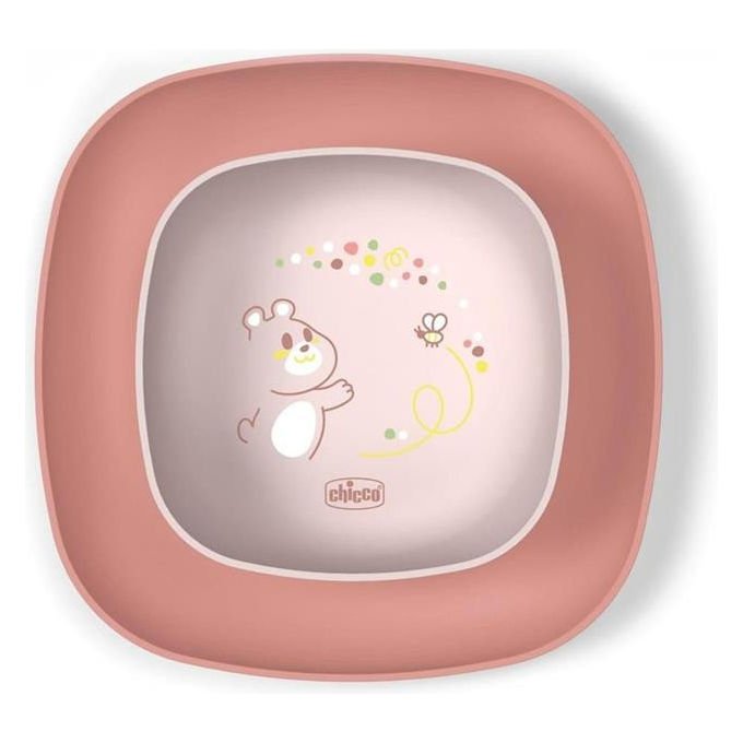 Chicco Set Pappa 12m+ con Ciotola e Piatto Piano Rosa - Yeppon