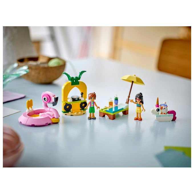 LEGO Pool Party con Unicorno e Fenicottero Set Costruzioni 99 Pezzi