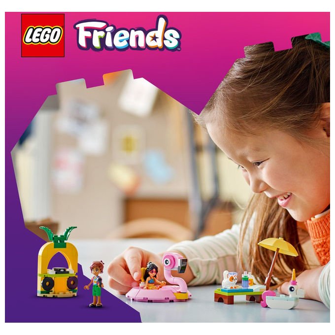 LEGO Pool Party con Unicorno e Fenicottero Set Costruzioni 99 Pezzi