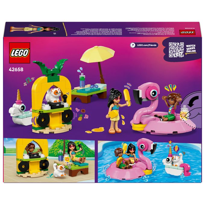 LEGO Pool Party con Unicorno e Fenicottero Set Costruzioni 99 Pezzi