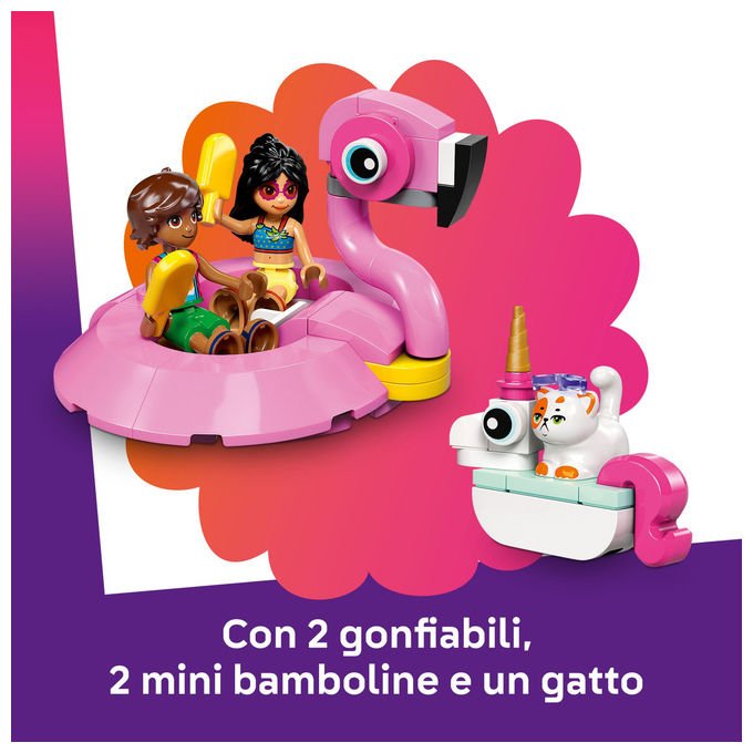 LEGO Pool Party con Unicorno e Fenicottero Set Costruzioni 99 Pezzi