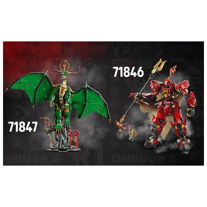 Lego Drago Guardiano 71847 Set Costruzioni Ninjago 1650 Pezzi