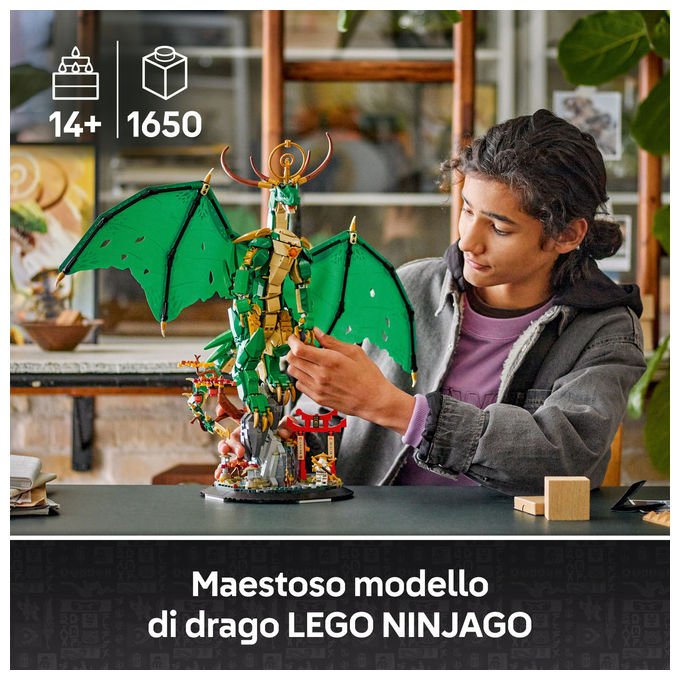 Lego Drago Guardiano 71847 Set Costruzioni Ninjago 1650 Pezzi