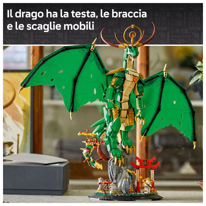 Lego Drago Guardiano 71847 Set Costruzioni Ninjago 1650 Pezzi