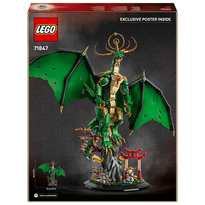 Lego Drago Guardiano 71847 Set Costruzioni Ninjago 1650 Pezzi