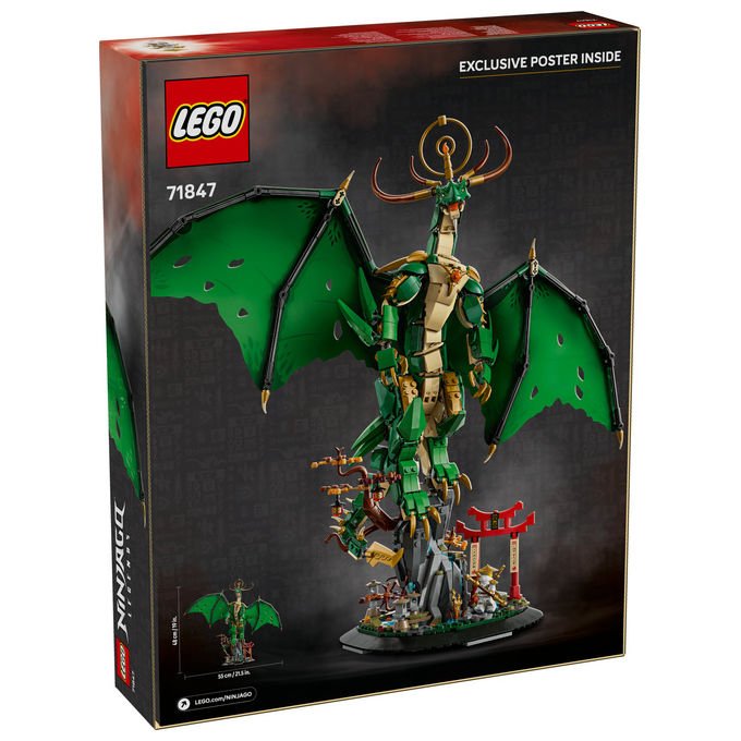 Lego Drago Guardiano 71847 Set Costruzioni Ninjago 1650 Pezzi