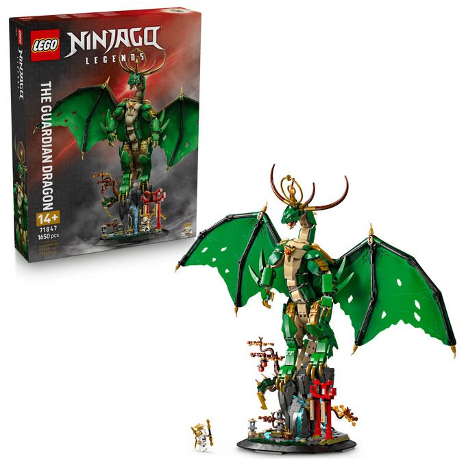 Lego Drago Guardiano 71847 Set Costruzioni Ninjago 1650 Pezzi