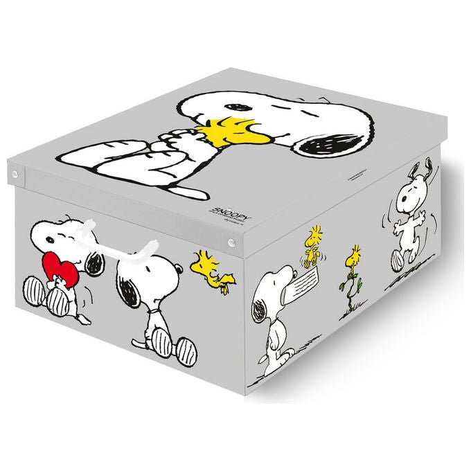 Lavatelli Scatola Portaoggetti Snoopy 39x50x24 cm Cartone - Yeppon