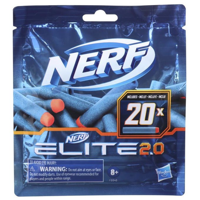 Nerf Elite 2.0 Ricarica 20 Dardi Compatibile con Blaster Nerf Elite 2.0