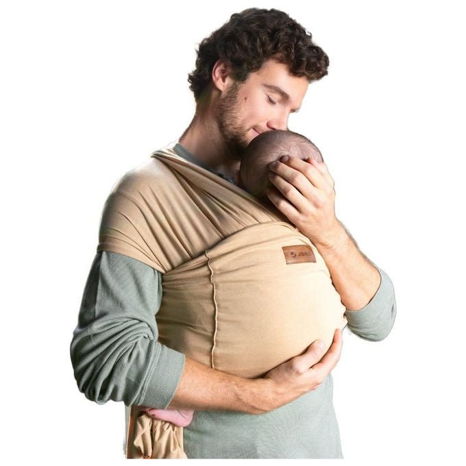 Jané, Fascia Porta Bebe' Elastica Cocoon, Beige, Con Borsa, Fino a 20 kg