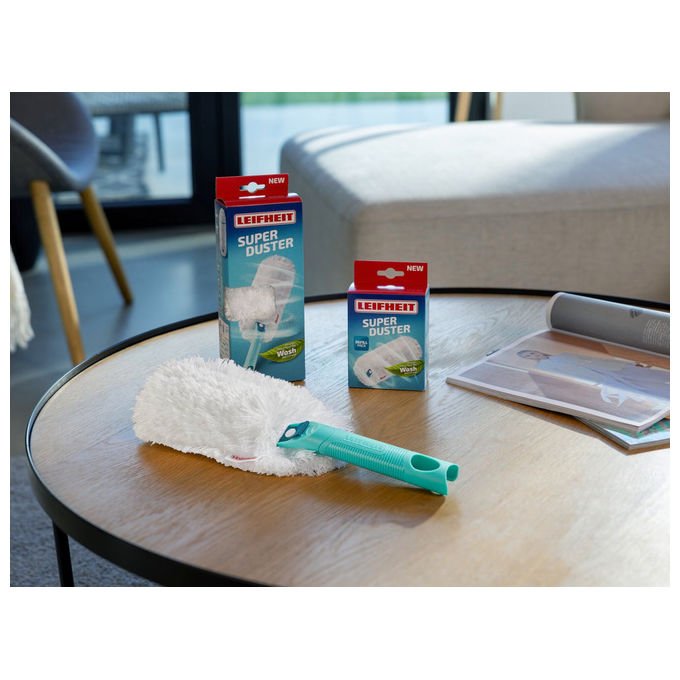 Leifheit Superduster Spolverino in Microfibra Compatibile con Sistema Click