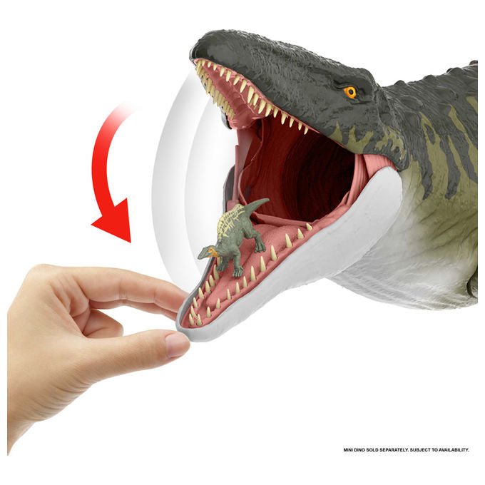 Mattel Jurassic World Mosasauro Super Colossale JGB51 Dinosauro Snodato Multicolore