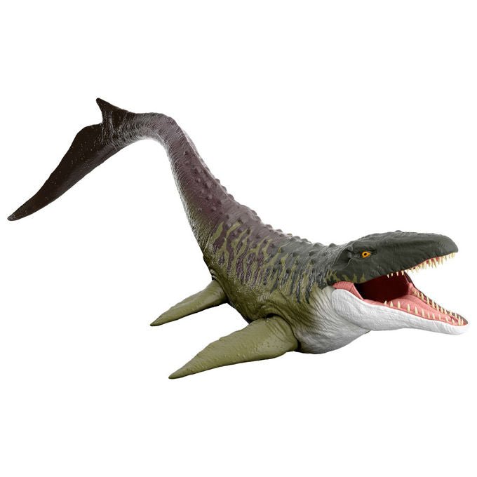Mattel Jurassic World Mosasauro Super Colossale JGB51 Dinosauro Snodato Multicolore