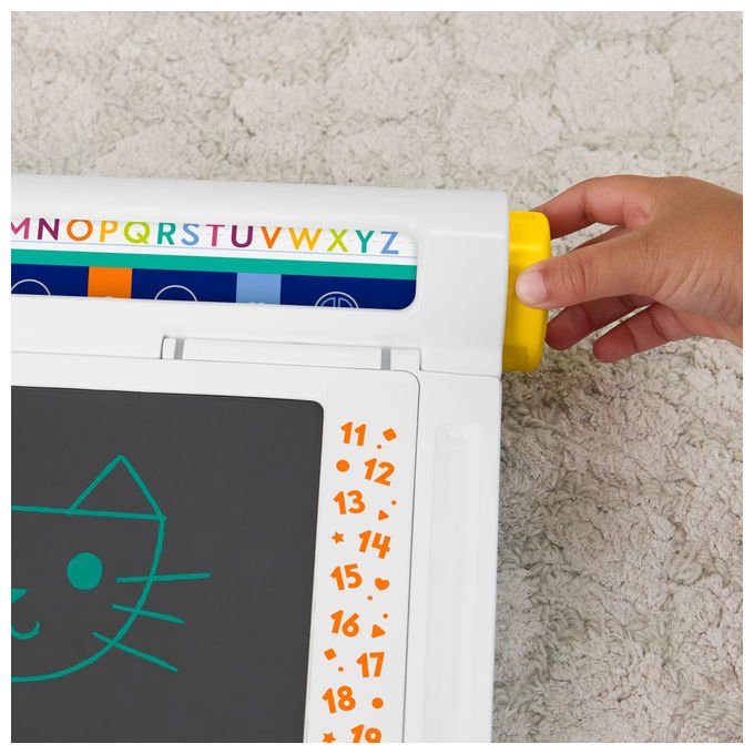 Fisher-Price Postazione Impara e Scarabocchia Tablet Educativo con Schermo LCD Multicolore