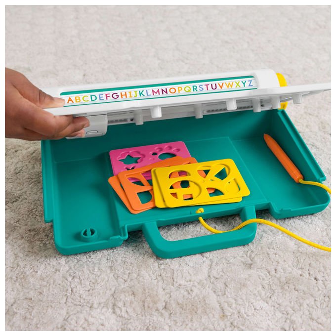 Fisher-Price Postazione Impara e Scarabocchia Tablet Educativo con Schermo LCD Multicolore