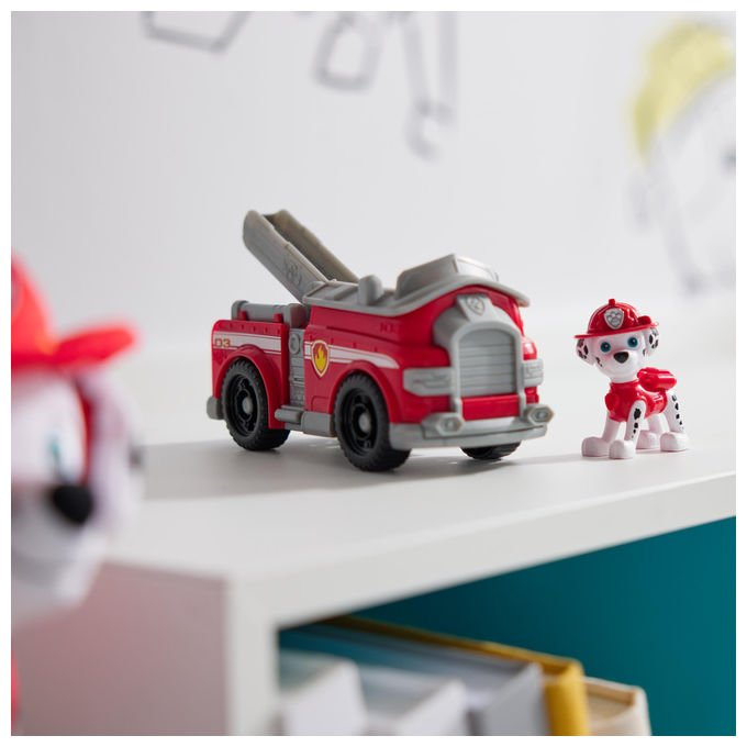 Spin Master Paw Patrol Camion Pompieri Marshall Veicolo e Personaggio 3+ Anni