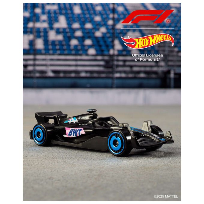 Hot Wheels Set 5 Auto da Corsa Formula 1 Modellini Die-Cast in Metallo 1:64
