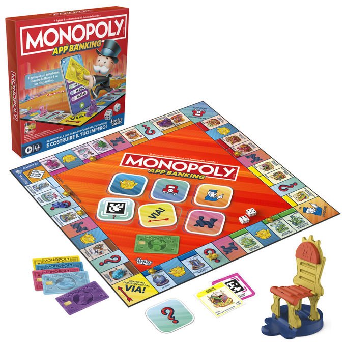 Hasbro Gaming Monopoly App Banking Gioco da Tavolo Digitale Interattivo