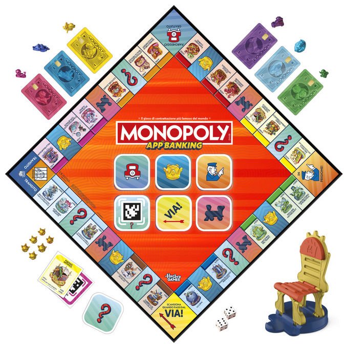Hasbro Gaming Monopoly App Banking Gioco da Tavolo Digitale Interattivo