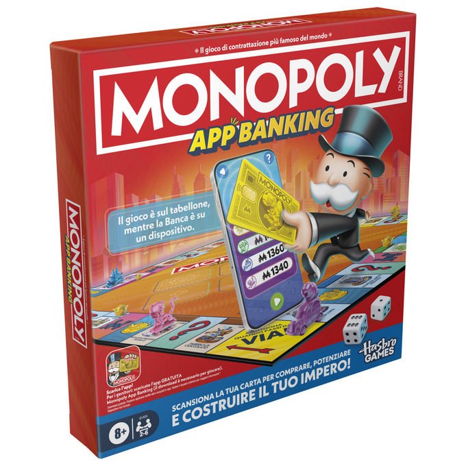 Hasbro Gaming Monopoly App Banking Gioco da Tavolo Digitale Interattivo