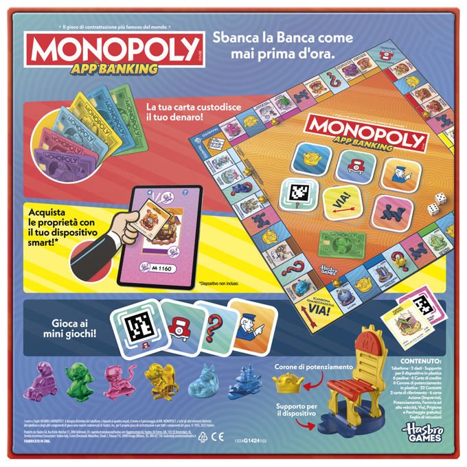 Hasbro Gaming Monopoly App Banking Gioco da Tavolo Digitale Interattivo