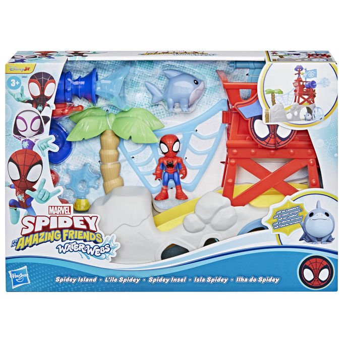 Hasbro Playset Spidey Water Web Isola Dei Pirati Con Action Figure e Accessori