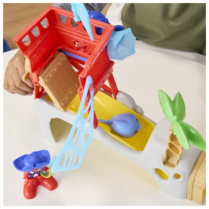 Hasbro Playset Spidey Water Web Isola Dei Pirati Con Action Figure e Accessori