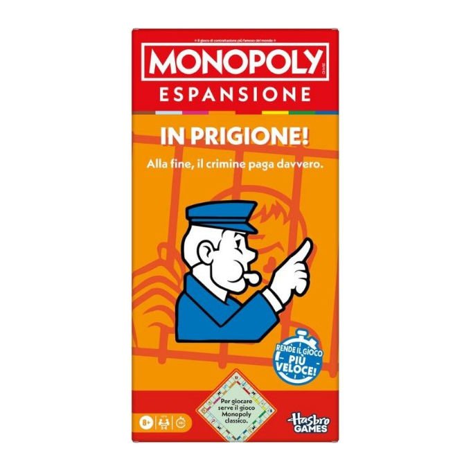 Hasbro Gaming Monopoly Espansione In Prigione Compatibile con Monopoly Classico