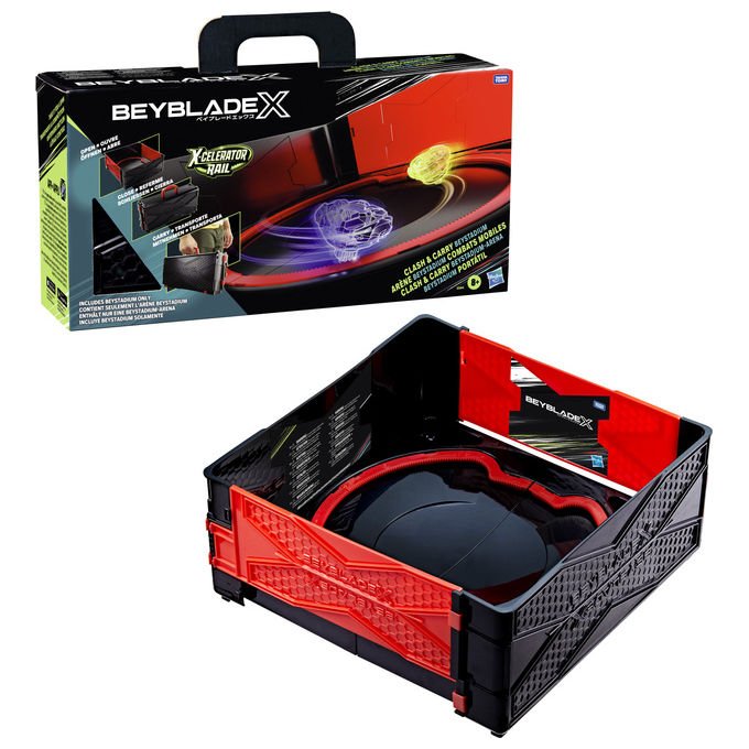 Beyblade Gioco di Abilita' Yo-yo Tradizionale Arena Portatile Clash and Carry Beystadium
