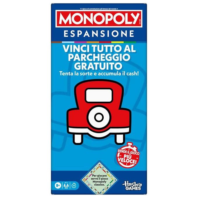Hasbro Monopoly Espansione Vinci Tutto al Parcheggio Gratuito Gioco da Tavolo