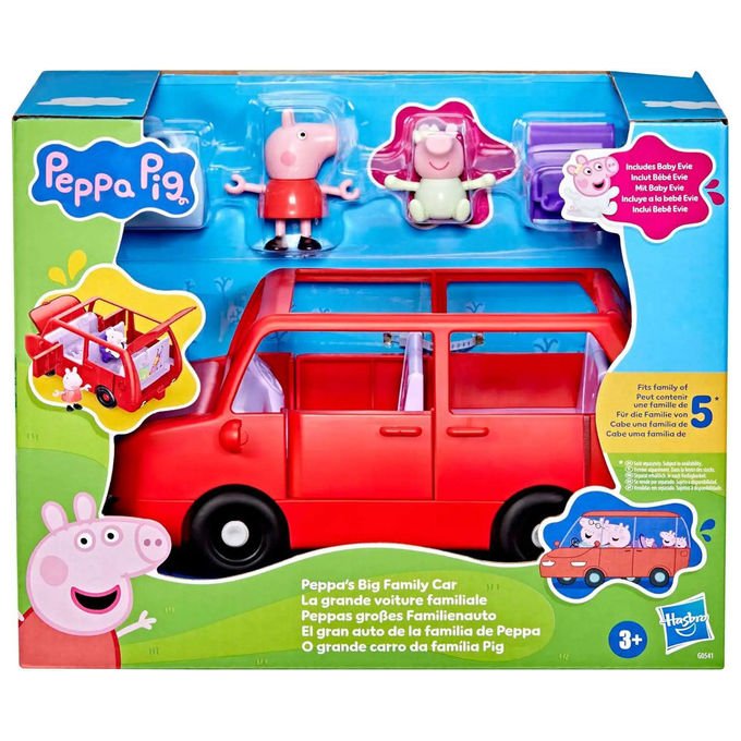 Peppa Pig L'automobile di Famiglia Con Personaggi Peppa e Evie - Yeppon