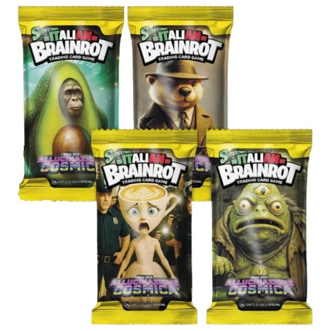 Skifidol Italian Brainrot TCG Allucinazione Cosmica Gioco di Carte Italiano 14 Carte