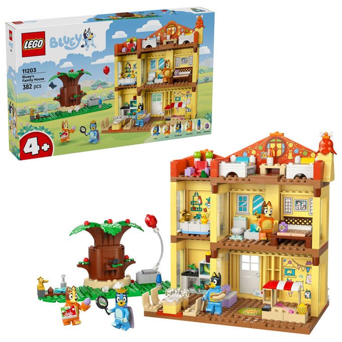 LEGO Casa della Famiglia di Bluey Playset Modulare con 4 Minifigure